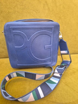 Bolso bandolera piel Purificación Garcia azul
