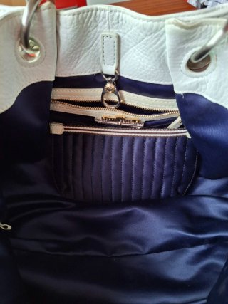 Bolso Henri Bendel Blanco y Amarillo