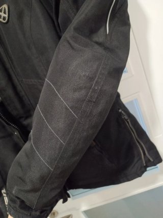 Chaqueta de moto negra de mujer talla XL