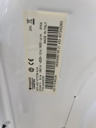 Lavadora Secadora Hotpoint Ariston A-10%