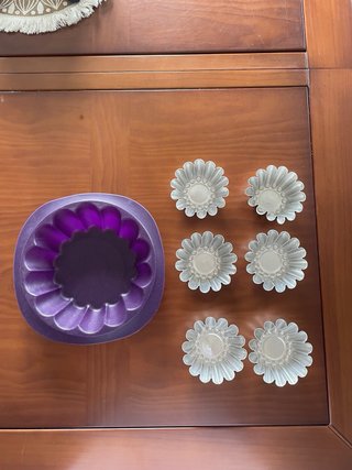 Moldes repostería flor y corazón