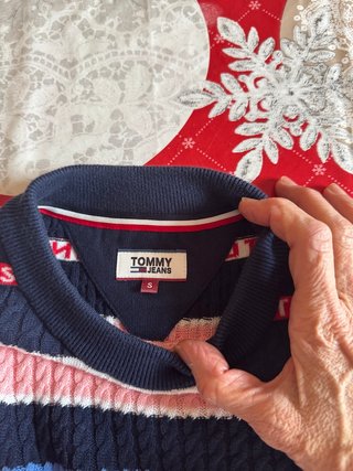 Maglia Tommy Jeans cotone righe