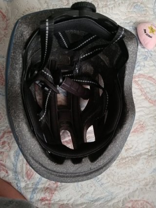 Casco de bici azu Para niño.