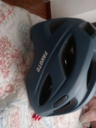 Casco de bici azu Para niño.