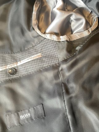 Traje Hugo Boss negro/gris