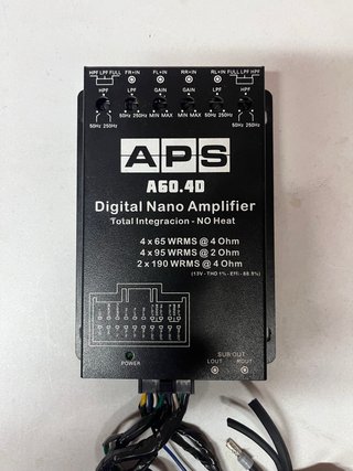 Amplificador APS A60.4D 4 Canales 260W Coche