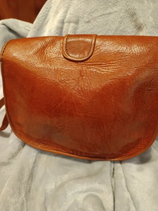 Bolso de piel mujer marrón