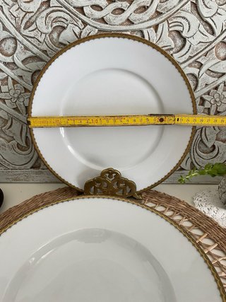 Vajilla 12 piezas PMR Bavaria Jaeger & Co-filo oro
