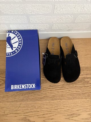 Birkenstock Boston Suede Negro Talla 43