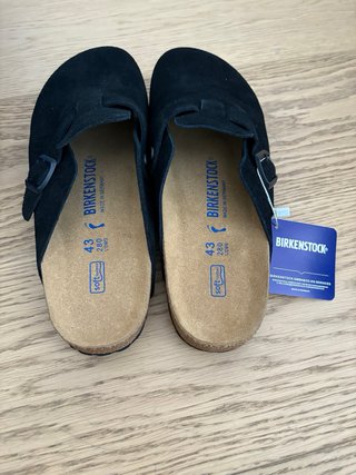 Birkenstock Boston Suede Negro Talla 43