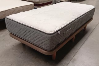 90X190 | COLCHON VISCO + BASE TAPIZADA 3D