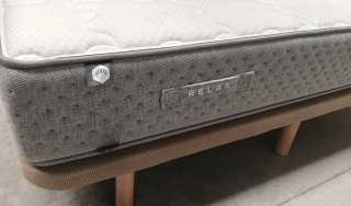 90X190 | COLCHON VISCO + BASE TAPIZADA 3D