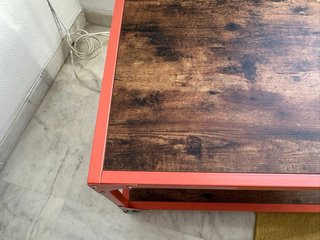 Mesa auxiliar IKEA madera y metal