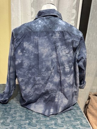 Camisa Rayas Azul y Blanco