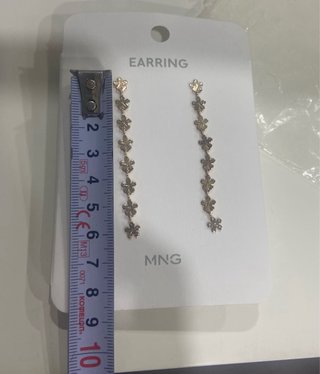 Pendientes Mango Dorados Flor NUEVOS