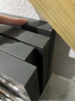 Estanteria Enetri ikea gris de madera