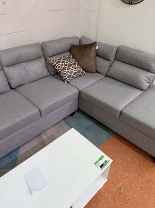 Sofá Rinconera 270x200cm Tela Gris