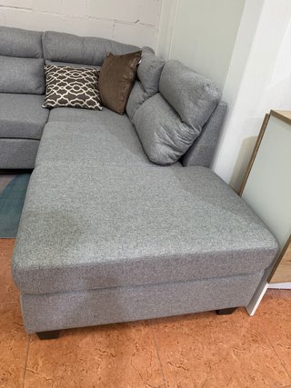 Sofá Rinconera 270x200cm Tela Gris
