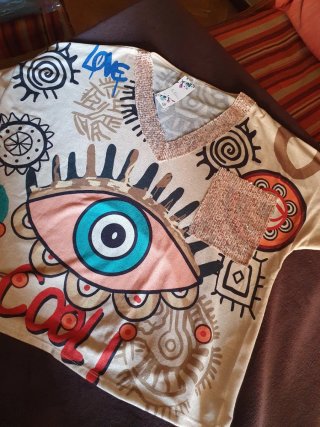 Camiseta Oversize ojo NUEVA ETIQUETA