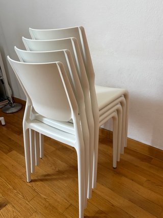 Set 4 Sedie Scabo Design Bianche