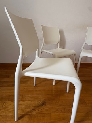 Set 4 Sedie Scabo Design Bianche