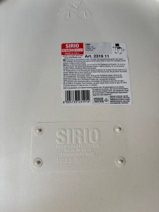 Set 4 Sedie Scabo Design Bianche