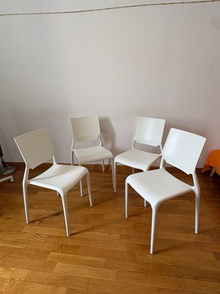 Set 4 Sedie Scabo Design Bianche