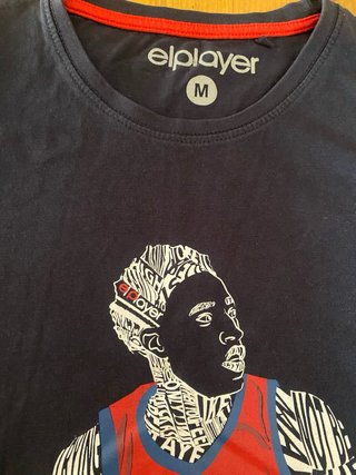 T-shirt Elplayer Blu tg M con stampa giocatore