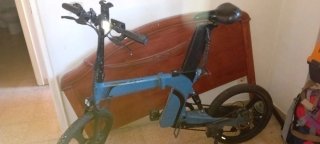 Bicicleta Eléctrica Plegable Azul