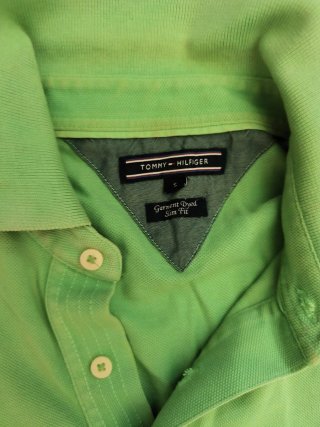 Polo Tommy Hilfiger verde talla M