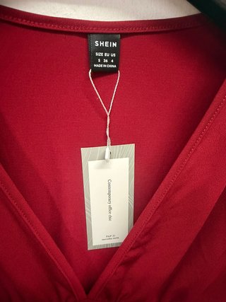 Body da donna rosso taglia 36