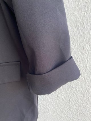 Chaqueta blazer negra asimétrica TU Talla Única