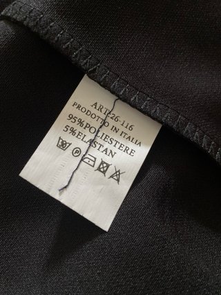 Chaqueta blazer negra asimétrica TU Talla Única