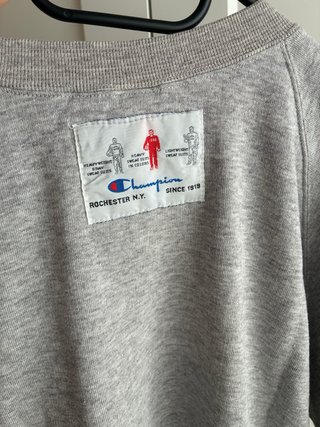 Sudadera Vintage Gris Champion