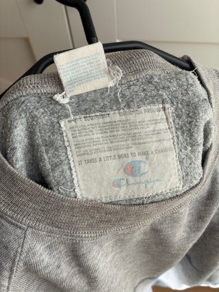 Sudadera Vintage Gris Champion