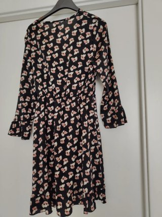 Mini abito floreale donna con cintura