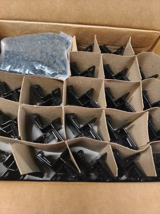 Bisagras negras para puertas 100 unidades