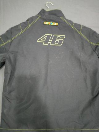 Chaqueta Moto VR 46 Negra y Amarilla