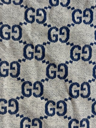 Polo Gucci GG Beige y Azul