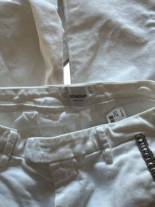Dondup pantaloni bianchi strass taglia 26