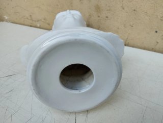 Antica scultura busto Giulio Cesare in ceramica