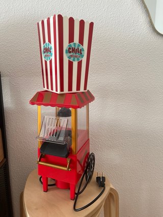 Máquina de Palomitas Roja con Accesorios