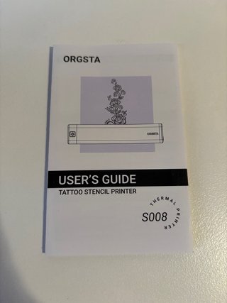 ORGSTA S008 Impresora Tatuaje Térmica Inalámbrica