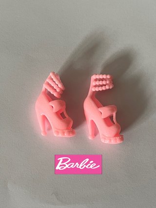 Zapatos tacón Barbie nuevos rosa