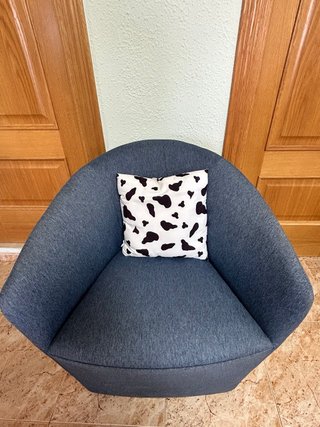 Sofá vintage azul de lujo