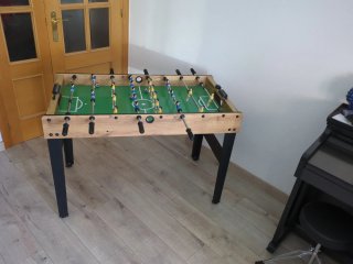 Futbolín madera y metal
