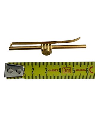 Pasador de corbata Loewe vintage dorado anagrama