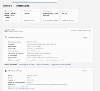 Chollo!! PC HP Core i3 8ª Gen - 8GB RAM