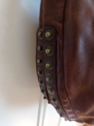 Bolso de piel marrón El Corte Inglés