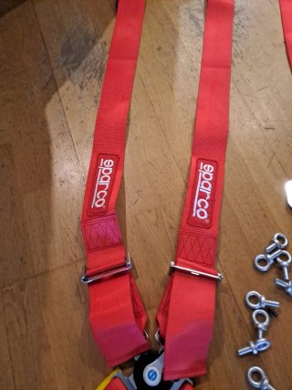 Arnés Sparco Rojo 4 Puntos